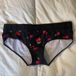 Pink by Victoria's Secret Brief Style Panties with Cherry Design